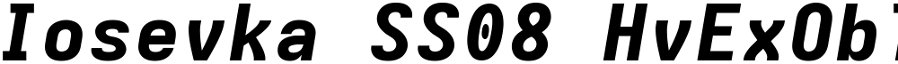 Iosevka SS08 HvExObl