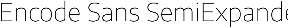 Encode Sans SemiExpanded Thin