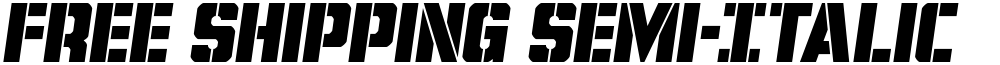 Free Shipping Semi-Italic
