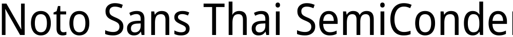 Noto Sans Thai SemiCondensed