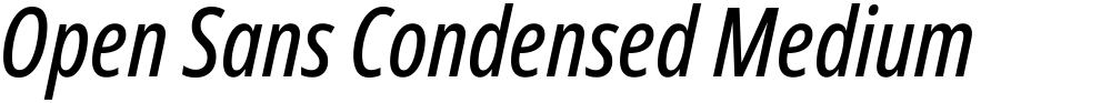 Open Sans Condensed Medium