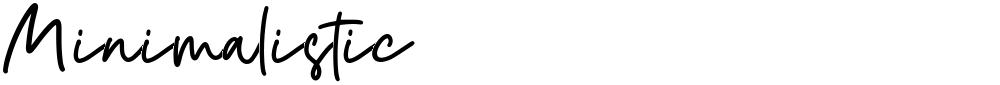 Minimalistic