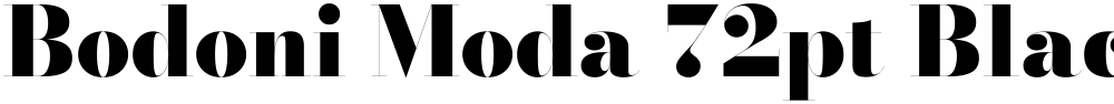 Bodoni Moda 72pt Black