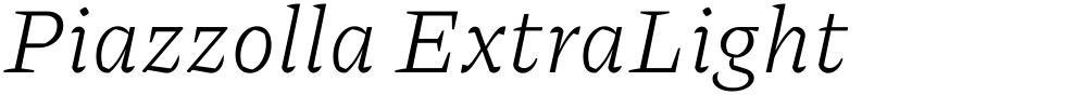 Piazzolla ExtraLight