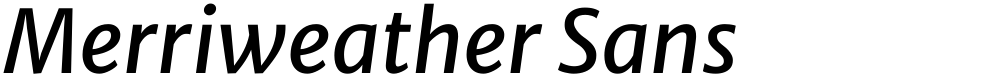 Merriweather Sans