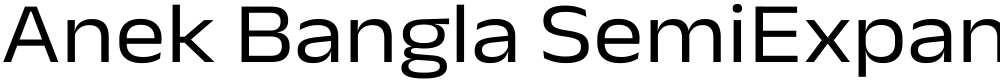 Anek Bangla SemiExpanded