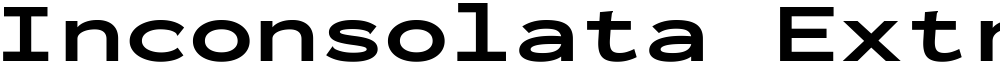 Inconsolata ExtraExpanded ExtraBold