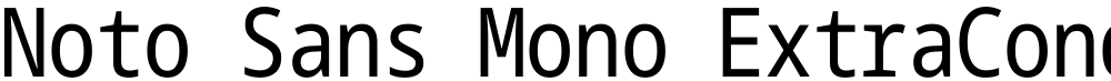 Noto Sans Mono ExtraCondensed