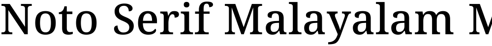 Noto Serif Malayalam Medium