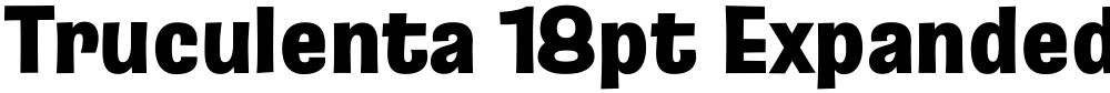 Truculenta 18pt Expanded Black