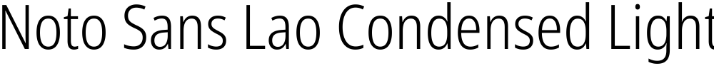 Noto Sans Lao Condensed Light