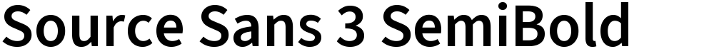 Source Sans 3 SemiBold