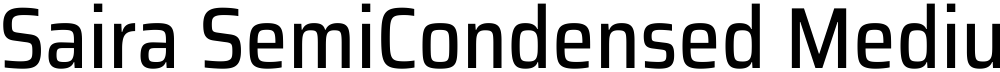 Saira SemiCondensed Medium