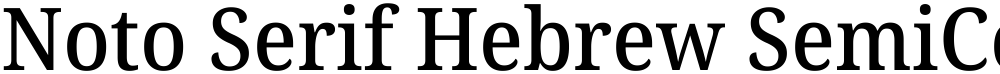 Noto Serif Hebrew SemiCondensed Medium