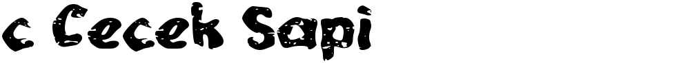 c Cecek Sapi