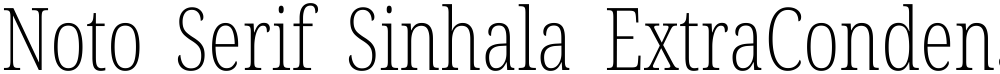 Noto Serif Sinhala ExtraCondensed ExtraLight