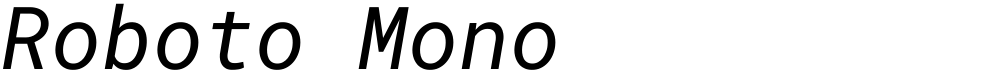 Roboto Mono