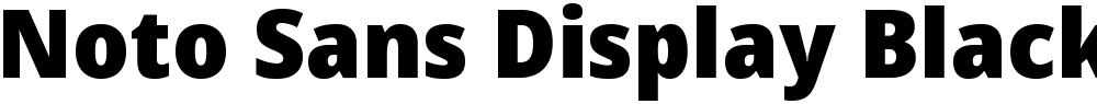 Noto Sans Display Black