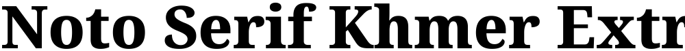 Noto Serif Khmer ExtraBold