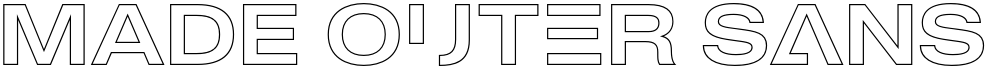 MADE Outer Sans Outline Alt