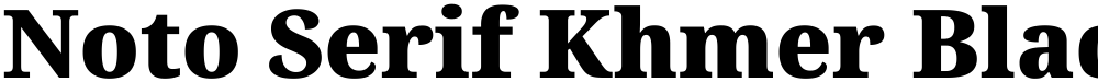 Noto Serif Khmer Black