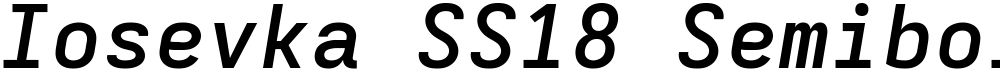 Iosevka SS18 Semibold Extended