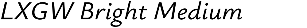 LXGW Bright Medium