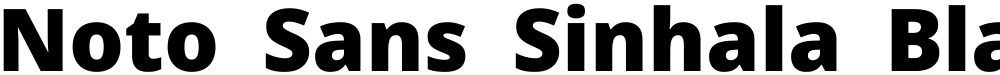 Noto Sans Sinhala Black