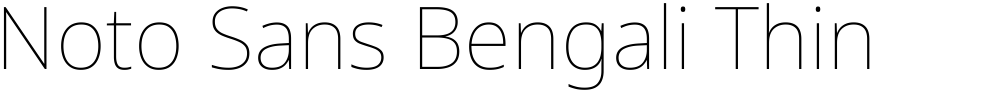Noto Sans Bengali Thin