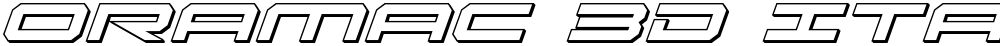 Oramac 3D Italic