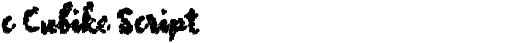 c Cubike Script