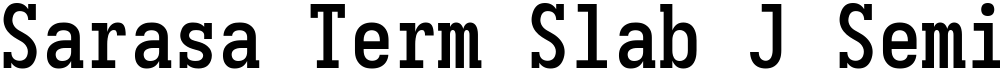 Sarasa Term Slab J Semibold