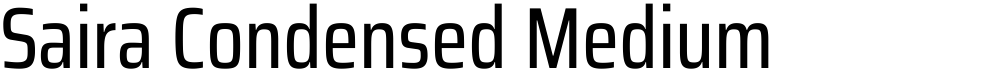 Saira Condensed Medium