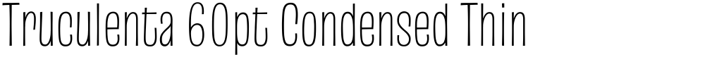 Truculenta 60pt Condensed Thin