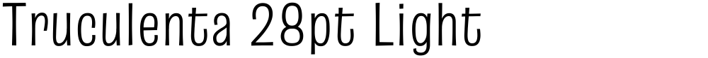 Truculenta 28pt Light