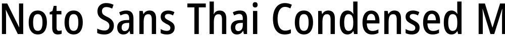 Noto Sans Thai Condensed Medium