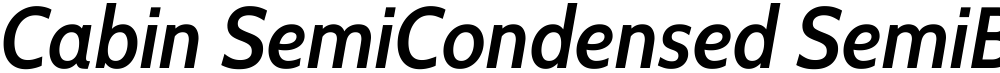 Cabin SemiCondensed SemiBold