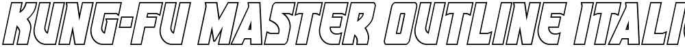 Kung-Fu Master Outline Italic