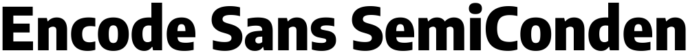 Encode Sans SemiCondensed ExtraBold