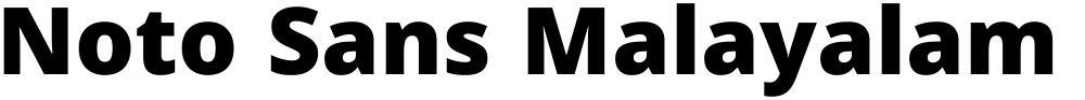 Noto Sans Malayalam Black