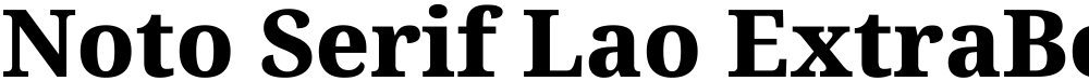 Noto Serif Lao ExtraBold