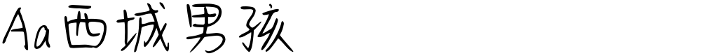 Aa西城男孩