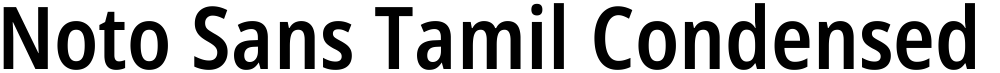 Noto Sans Tamil Condensed SemiBold