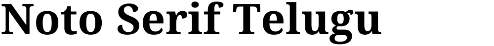 Noto Serif Telugu