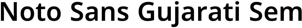Noto Sans Gujarati SemiBold