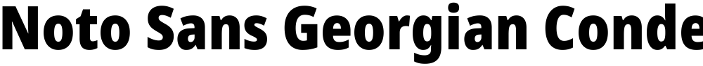 Noto Sans Georgian Condensed Black