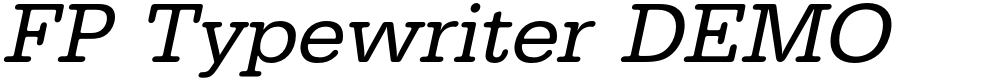 FP Typewriter DEMO