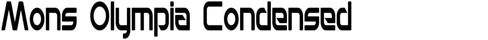 Mons Olympia Condensed