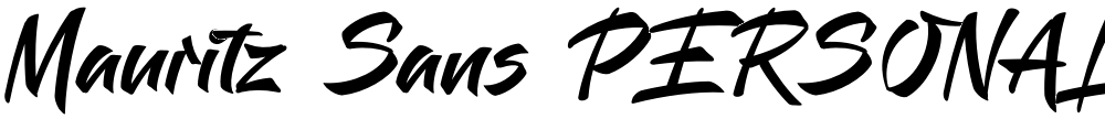 Mauritz Sans PERSONAL USE