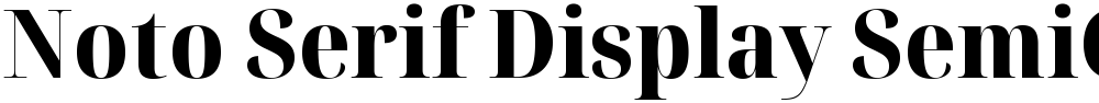 Noto Serif Display SemiCondensed ExtraBold